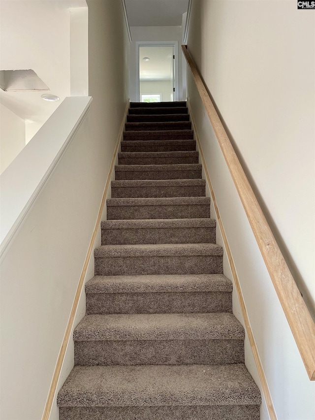 view of staircase
