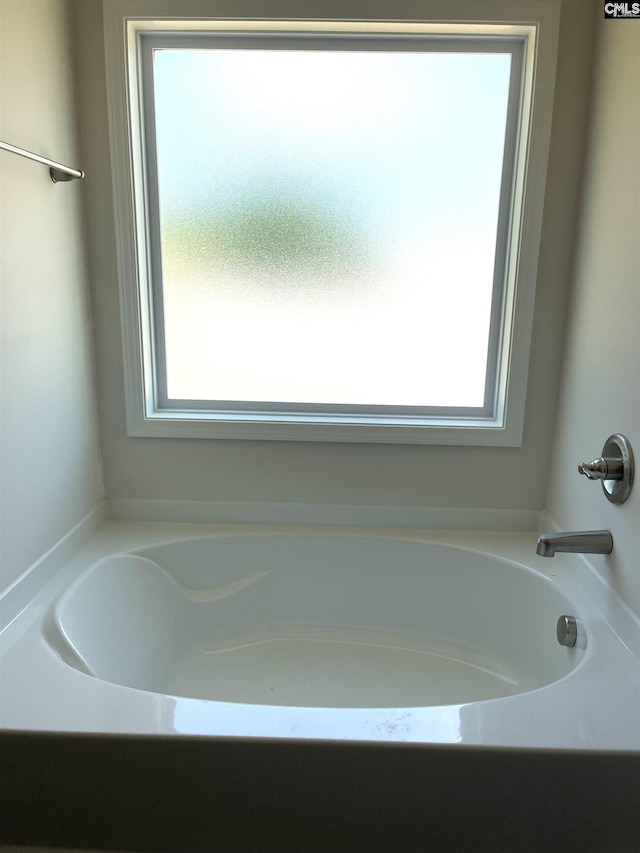 bathroom featuring a bath and a healthy amount of sunlight