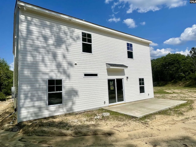 rear view of property with a patio