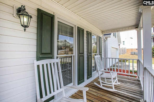 exterior space with covered porch