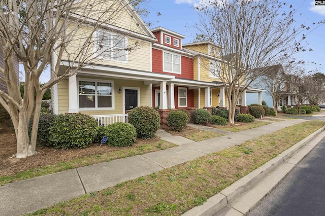 view of front of house with a porch