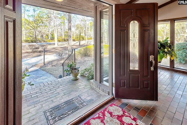 view of foyer entrance