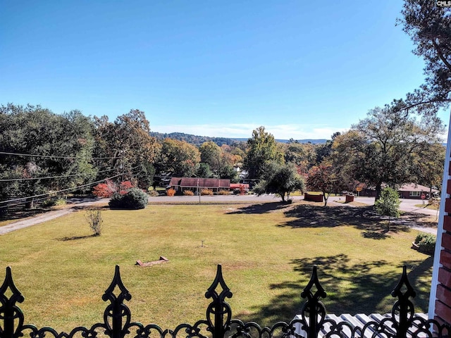 view of community with a lawn