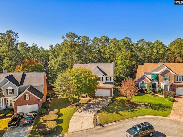 birds eye view of property