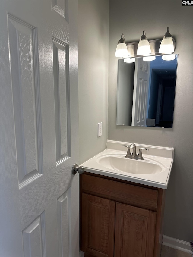 bathroom featuring vanity