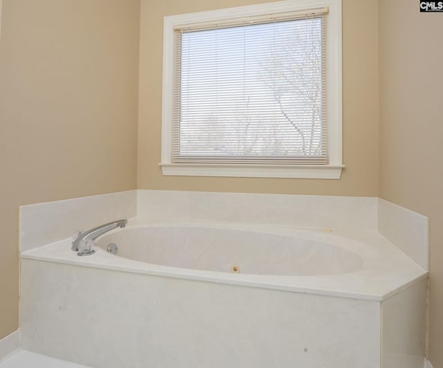 bathroom with a bath