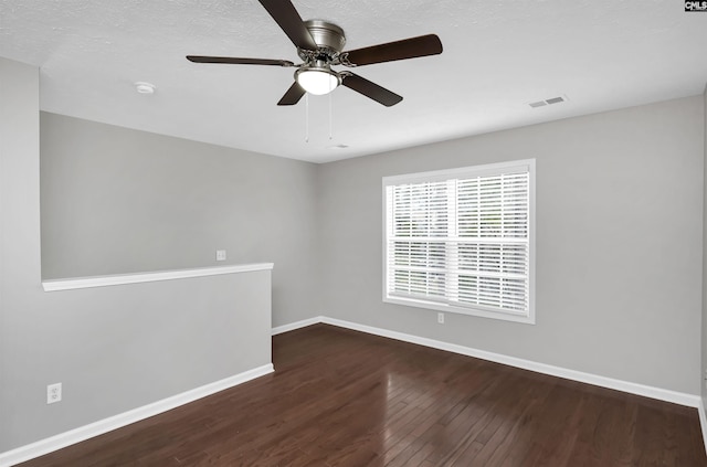 257 Castlebury Dr, Columbia, SC 29229 - spare room featuring a ceiling fan, wood finished floors, visible vents, and baseboards