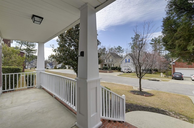 257 Castlebury Dr, Columbia, SC 29229 - view of patio / terrace with a residential view and a porch