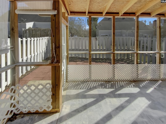 view of sunroom / solarium