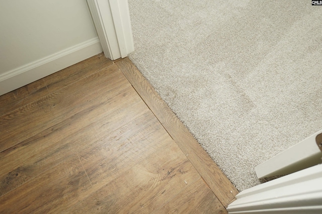 interior details with wood finished floors