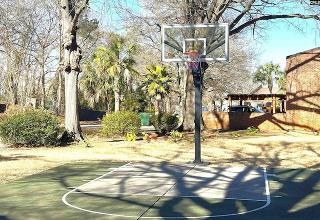 view of basketball court with basketball court