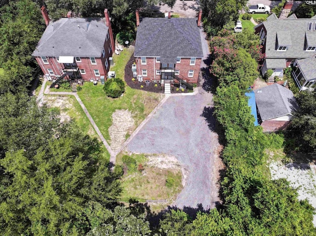 aerial view featuring a residential view