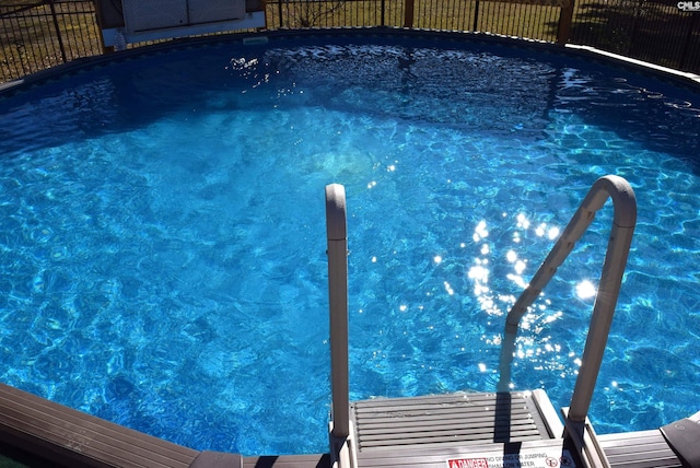 outdoor pool with fence