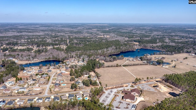 263 Compass Trl, Blythewood, SC 29016 - aerial view featuring a view of trees and a water view