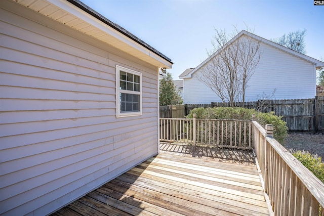 deck with fence