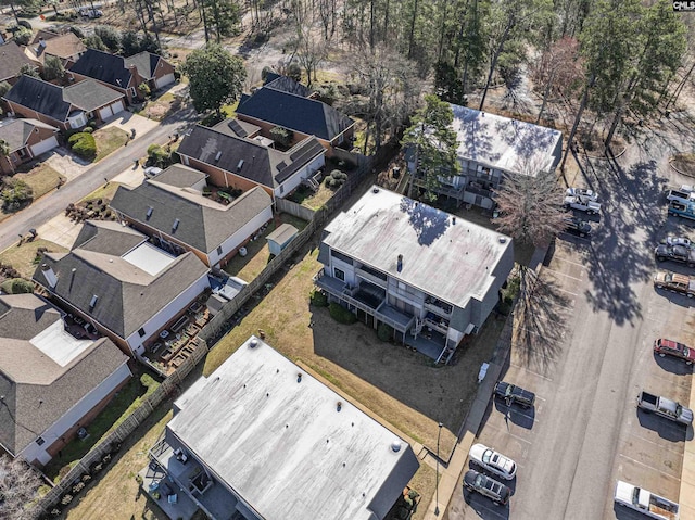 bird's eye view with a residential view