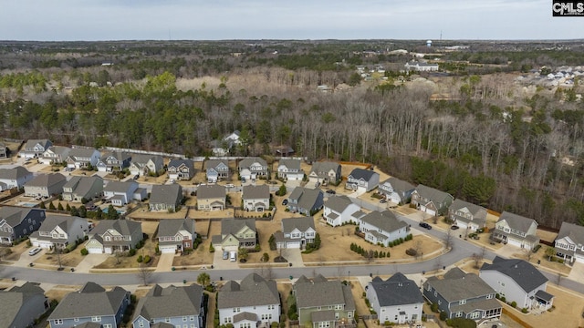 bird's eye view featuring a residential view