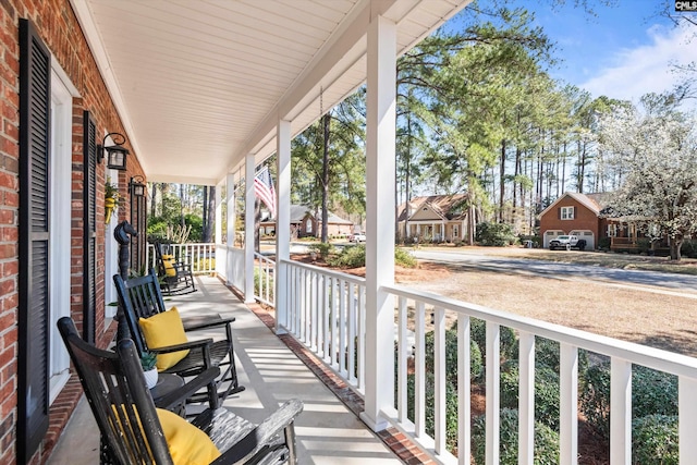 balcony with a porch