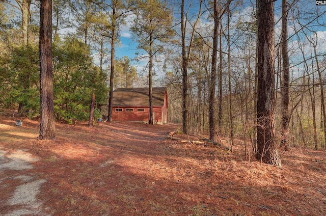 view of road with driveway