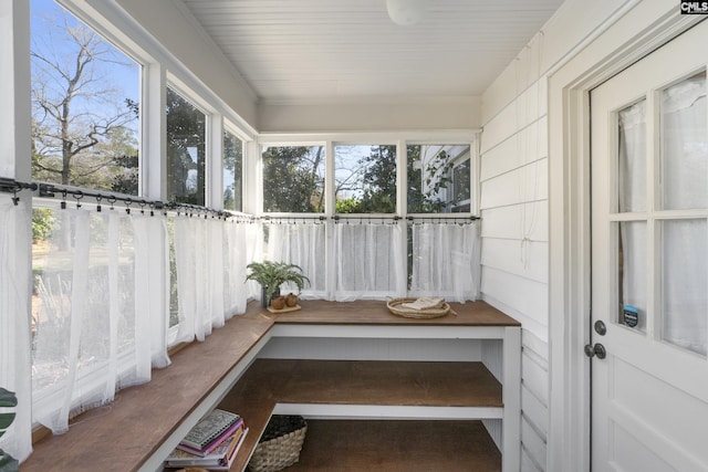 view of sunroom