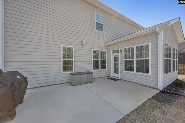 back of house featuring a patio area