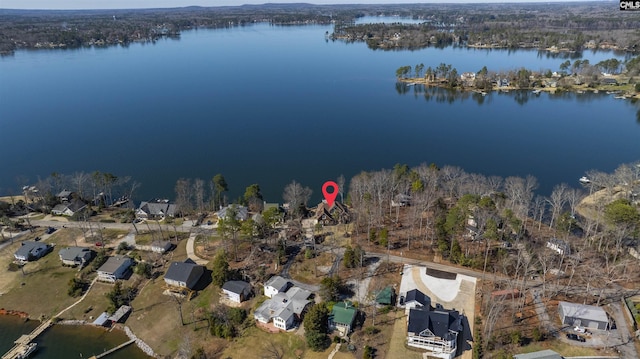 1230 Putnam Dr, Chapin, SC 29036 - birds eye view of property with a water view