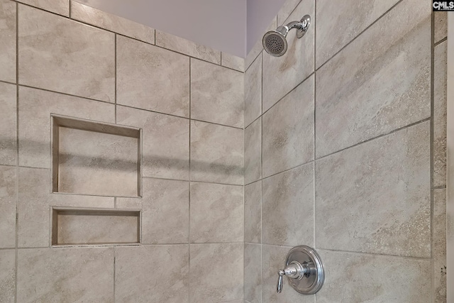 details featuring tiled shower