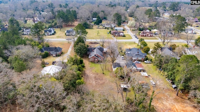 bird's eye view featuring a residential view