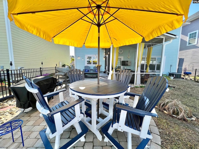 view of patio / terrace with outdoor dining area