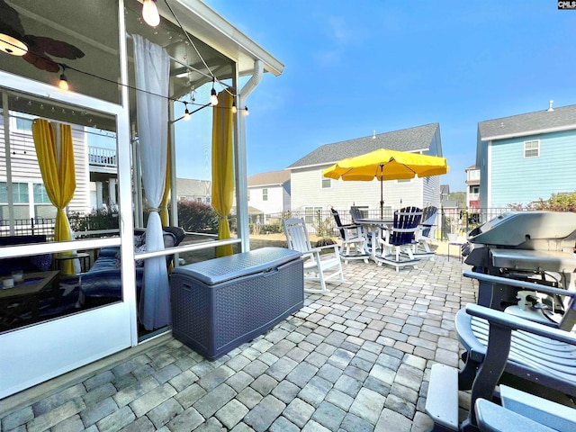 view of patio / terrace with outdoor dining area