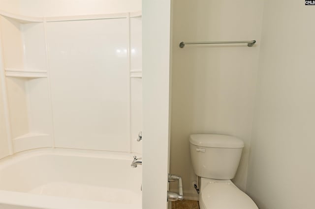 full bath featuring bathtub / shower combination and toilet