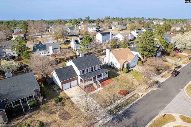 bird's eye view featuring a residential view