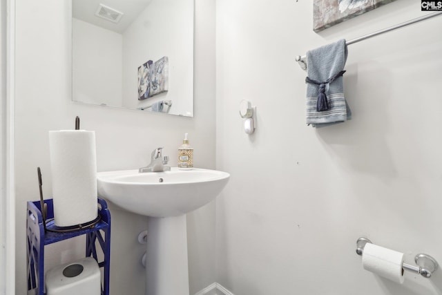 bathroom with visible vents