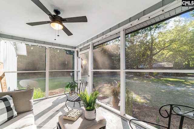 164 Carriageton Dr, Orangeburg, SC 29115 - sunroom with a wealth of natural light and ceiling fan