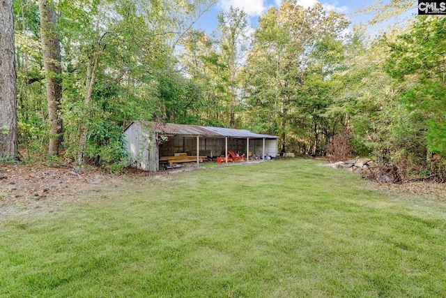164 Carriageton Dr, Orangeburg, SC 29115 - view of yard featuring an outbuilding