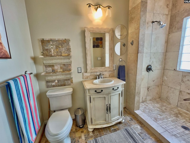 541 Georgia St, Columbia, SC 29201 - full bathroom with toilet, vanity, and a tile shower