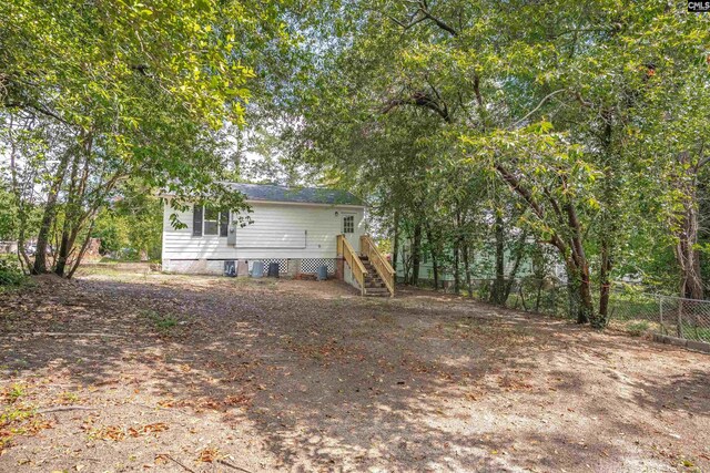 3500 Covenant Rd, Columbia, SC 29204 - back of house with crawl space and fence