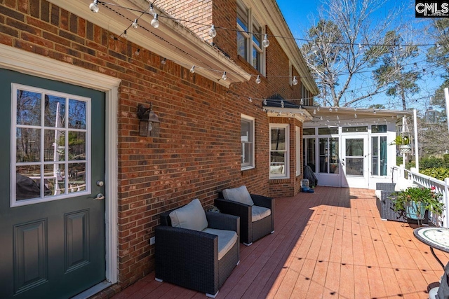 538 Wateroak Trl, Chapin, SC 29036 - wooden terrace featuring french doors