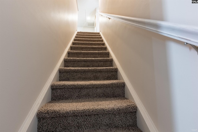 view of stairs