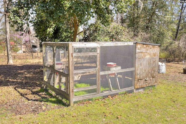 view of poultry coop