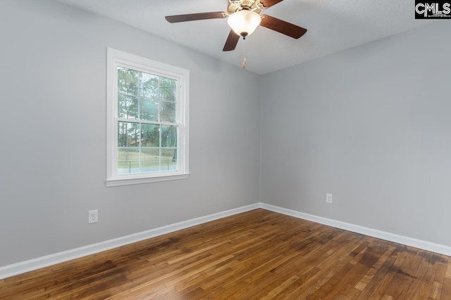 4104 Candlelite Dr, Columbia, SC 29209 - empty room with a ceiling fan, baseboards, and wood finished floors