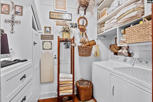 178 Pomaria St, Little Mountain, SC 29075 - clothes washing area with washing machine and dryer and laundry area