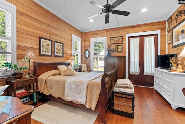 178 Pomaria St, Little Mountain, SC 29075 - bedroom featuring multiple windows, recessed lighting, and dark wood-type flooring