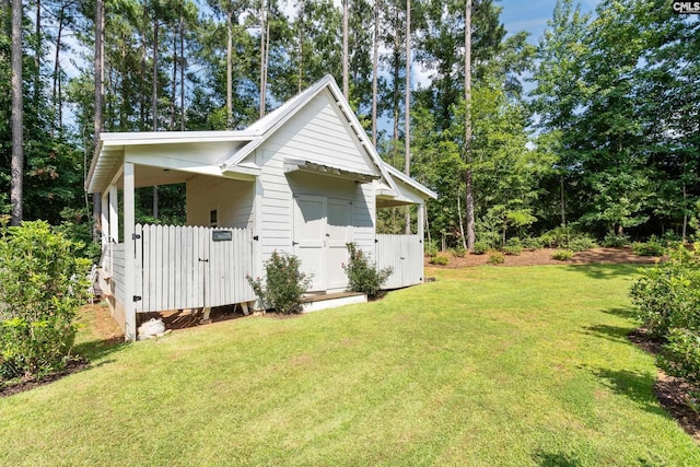 178 Pomaria St, Little Mountain, SC 29075 - view of side of property with a lawn