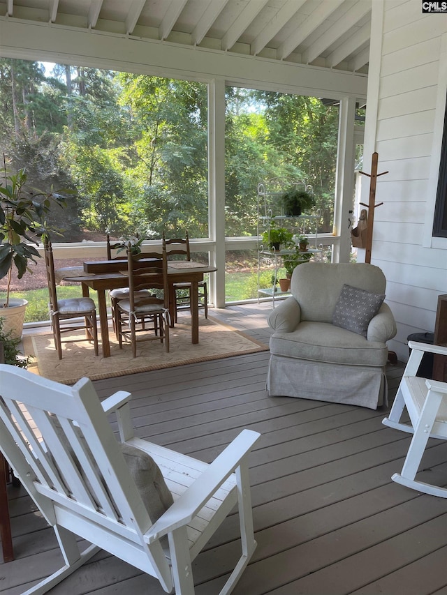 178 Pomaria St, Little Mountain, SC 29075 - wooden terrace featuring outdoor dining area