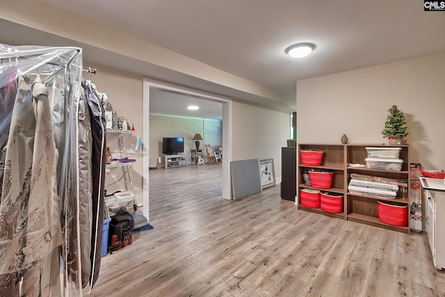 view of storage room