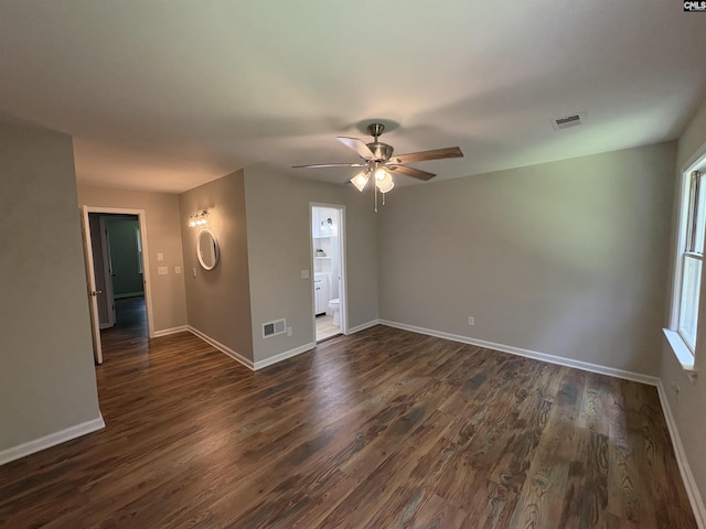 17 Sweet Branch Ct, Columbia, SC 29212 - spare room featuring dark wood-style flooring and a ceiling fan