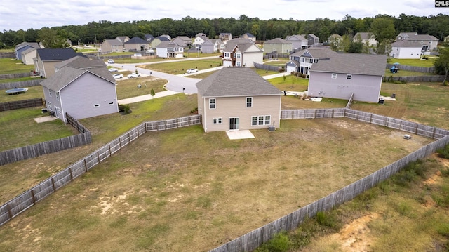 birds eye view of property featuring a residential view