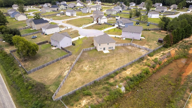 drone / aerial view with a residential view