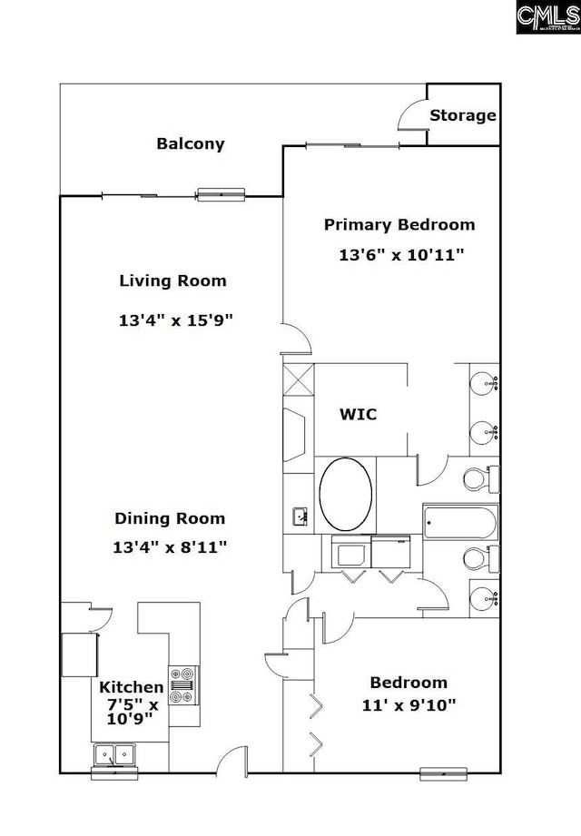 531 Edgewater Ln, West Columbia, SC 29169 - room layout